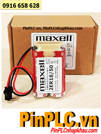 Maxell 2ER18/50 (2viên kết đôi), Pin nuôi nguồn PLC Maxell 2ER18/50 lithium 3.6v 7300mAh /Xuất xứ NHẬT